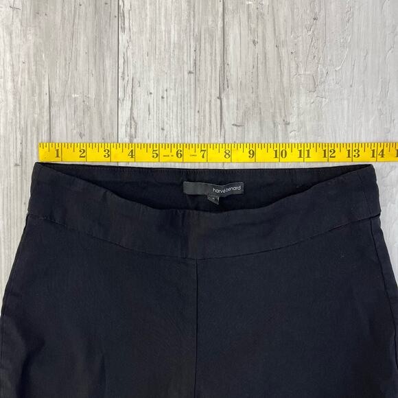 Harve Benard Black Pull On Stretchy Straight Leg Work Dress Pants 10 - Picture 7 of 10